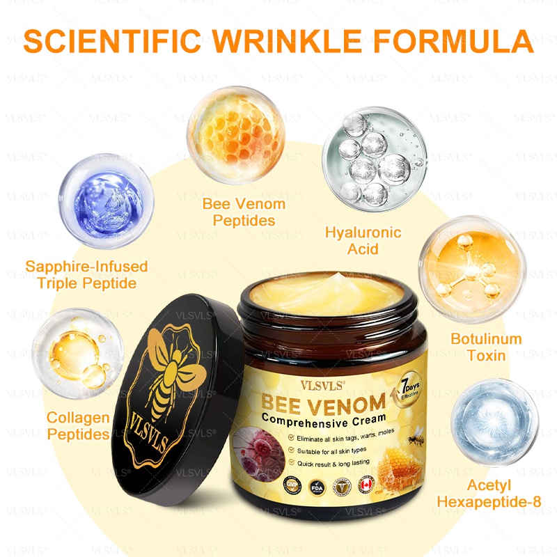 VLSVLS® Bee Venom Comprehensive Cream  🇨🇦🇨🇦LAST DAY 80% OFF🌟 (Sagging Skin, Fine Lines, Loss of Firmness, Flat Bust, Drooping Hips, and More)